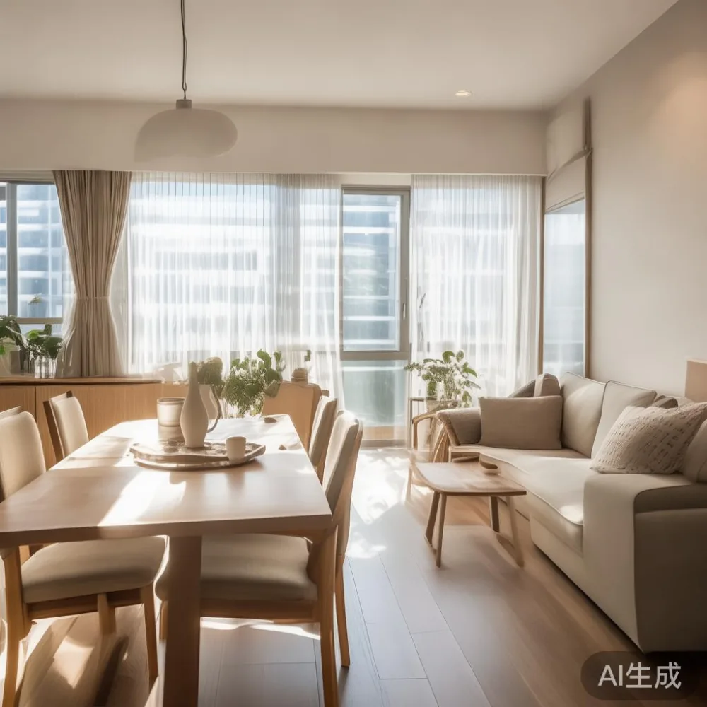 From Cart to Living Room: What Actually Happens When You Order Scandin — in a sunlit Singapore HDB living room, morning l