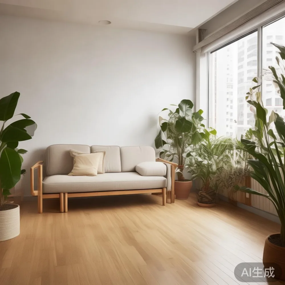 How to Match Scandinavian Furniture to a Warm Minimal Interior Without — corner of a small condo apartment with wooden fl