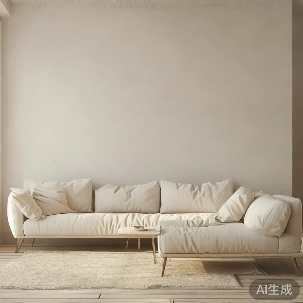 How to Match Scandinavian Furniture to a Warm Minimal Interior Without — staged against a plain wall with a linen sofa ne