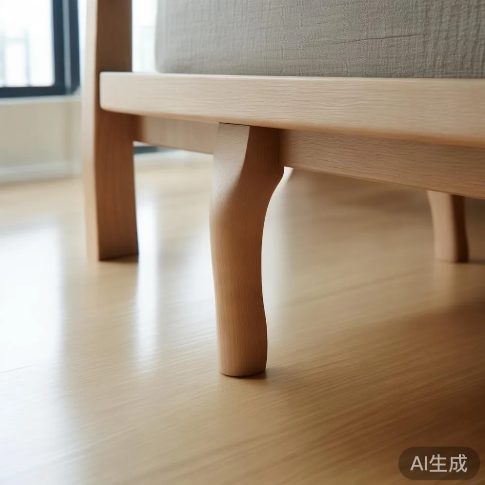 Maintaining Lacquered Furniture in Singapore's Humid Environment — detail of the base and leg construction on a bed