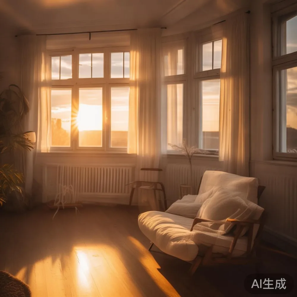 Reading a Furniture Warranty Without Getting Caught Out — room setting at dusk with warm lamp light, film