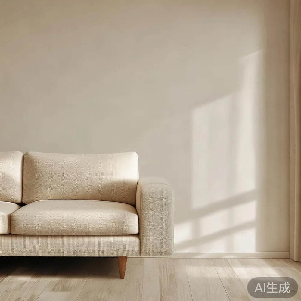 How to Choose the Right Size for a Singapore HDB Living Room — staged against a plain wall with a linen sofa ne
