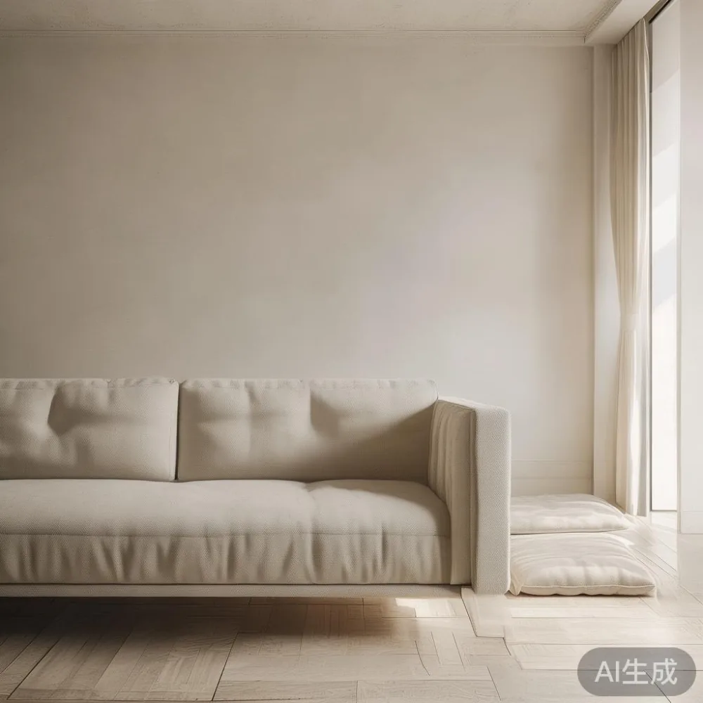 Beyond the Surface: Understanding Real Costs of Veneer and Solid Wood — staged against a plain wall with a linen sofa ne