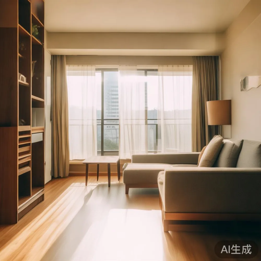 Singapore HDBs: 5-Year Cost Comparison - Veneer vs. Solid Wood — in a sunlit Singapore HDB living room, morning l