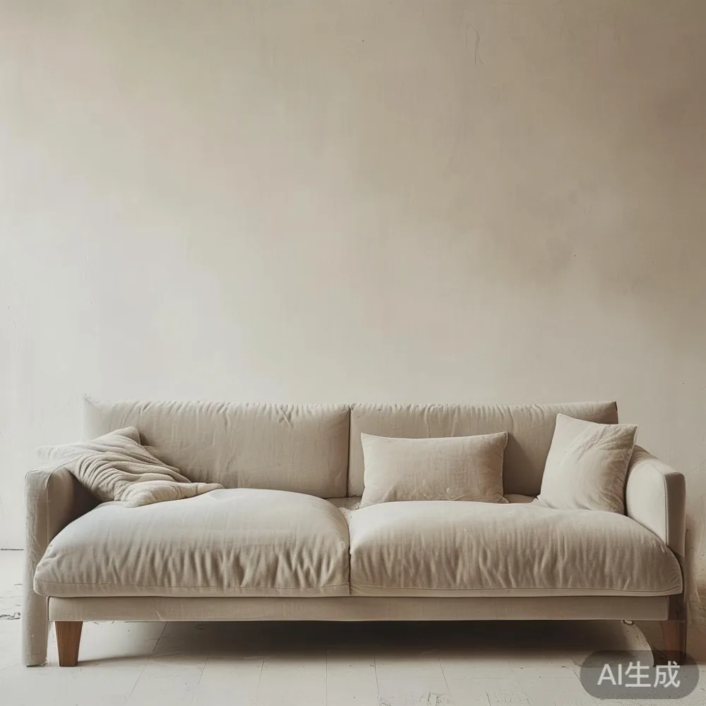 Sofa Selection Tips Before Purchase in Scandinavian Style — staged against a plain wall with a linen sofa ne